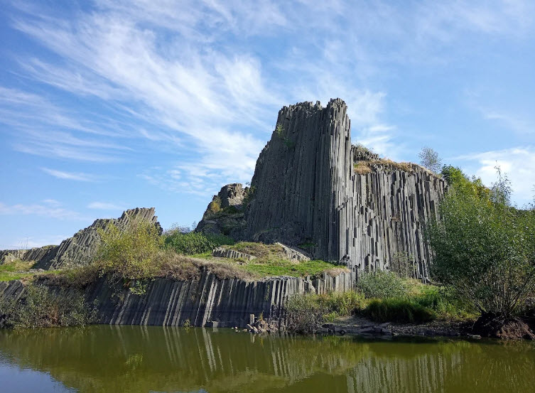 Mansion Rock (basalt columns), Czech Republic (Czechia)